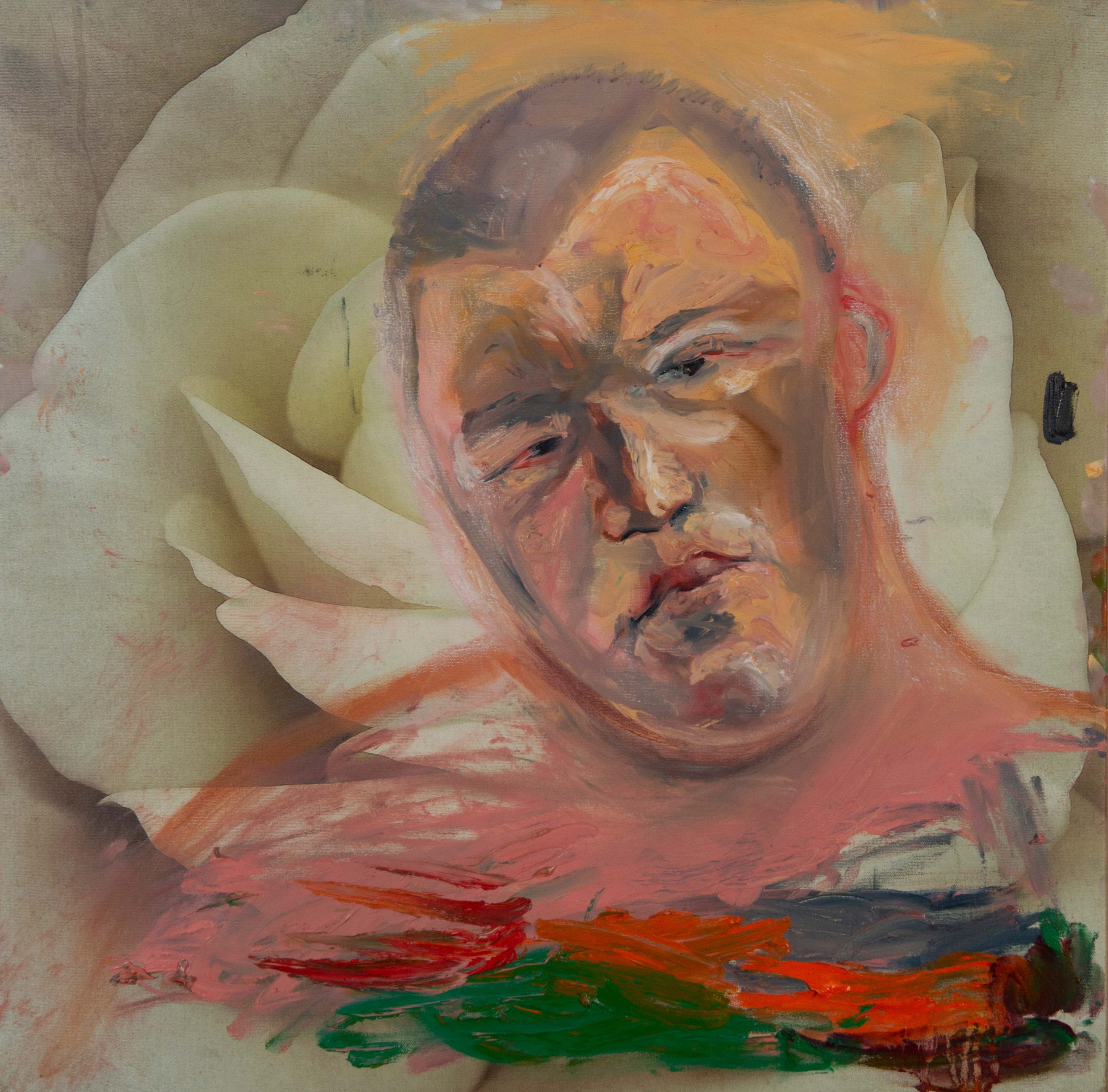 portrait of a man in pastel.